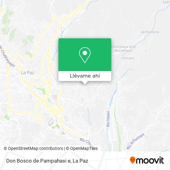 Mapa de Don Bosco de Pampahasi e