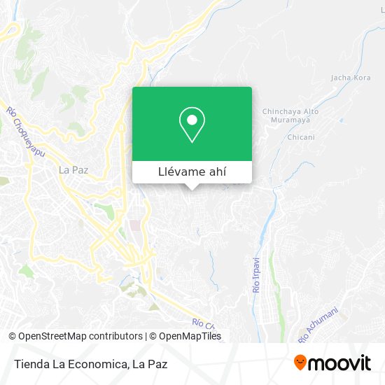 Mapa de Tienda La Economica