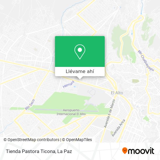 Mapa de Tienda Pastora Ticona