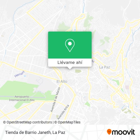 Mapa de Tienda de Barrio Janeth