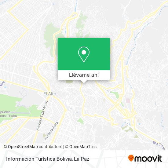 Mapa de Información Turística Bolivia