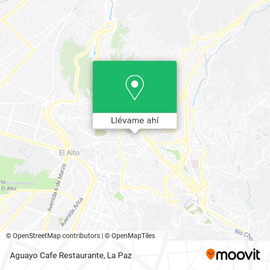 Mapa de Aguayo Cafe Restaurante