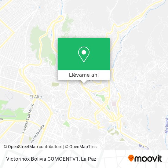 Mapa de Victorinox Bolivia COMOENTV1