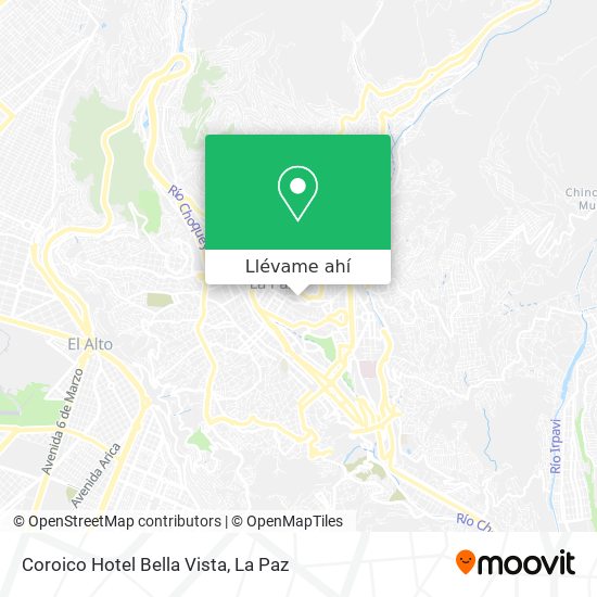 Mapa de Coroico Hotel Bella Vista