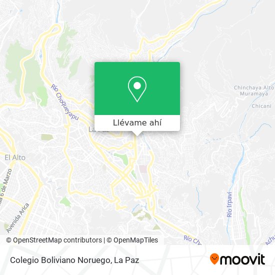 Mapa de Colegio Boliviano Noruego