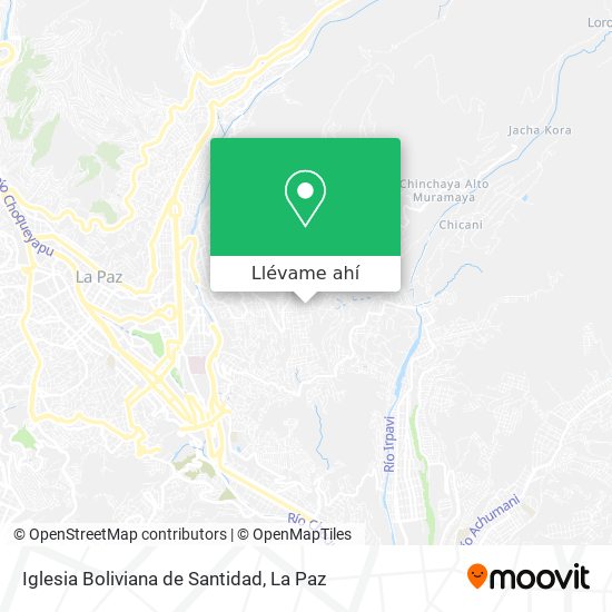 Mapa de Iglesia Boliviana de Santidad