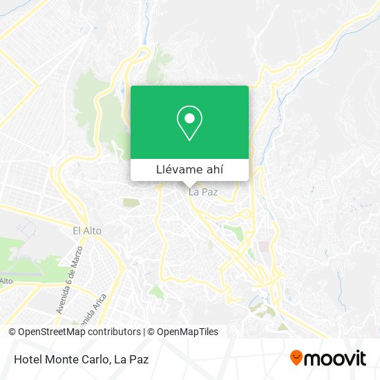 Mapa de Hotel Monte Carlo