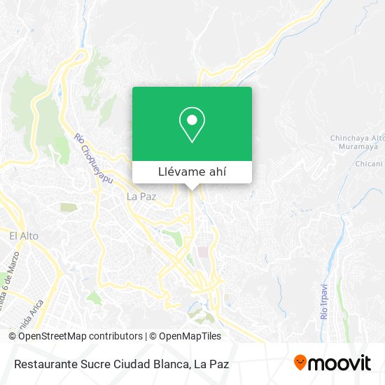 Mapa de Restaurante Sucre Ciudad Blanca