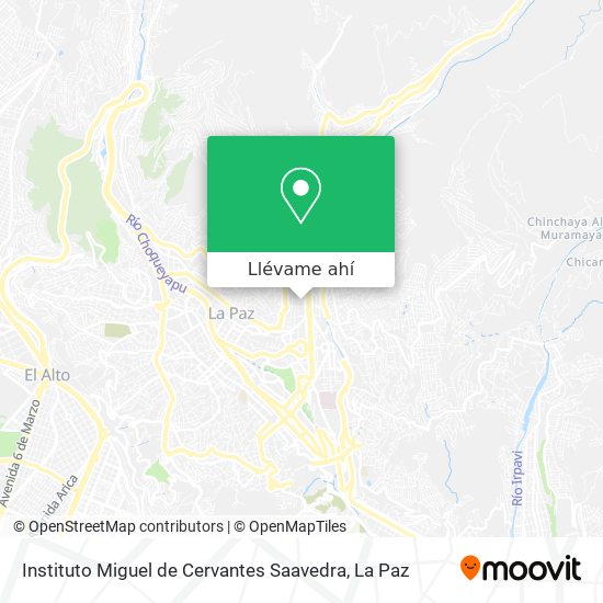 Mapa de Instituto Miguel de Cervantes Saavedra