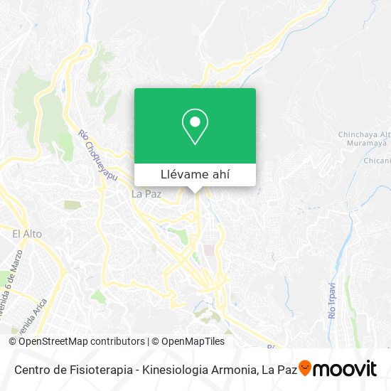 Mapa de Centro de Fisioterapia - Kinesiologia Armonia