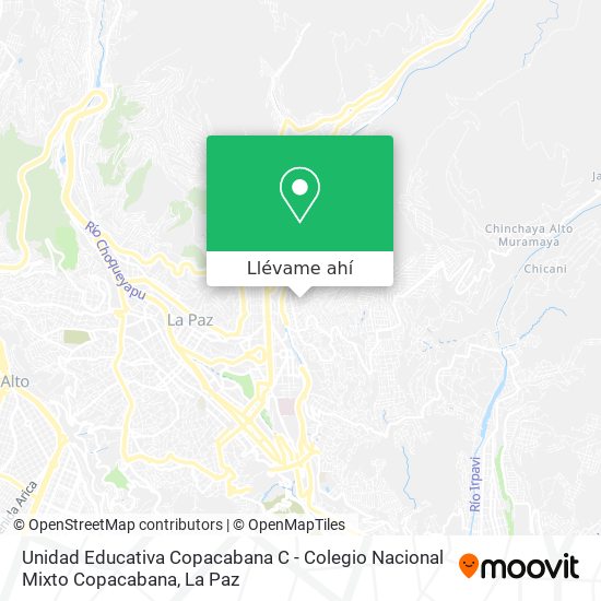 Mapa de Unidad Educativa Copacabana C - Colegio Nacional Mixto Copacabana