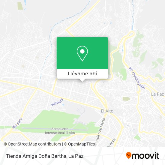 Mapa de Tienda Amiga Doña Bertha