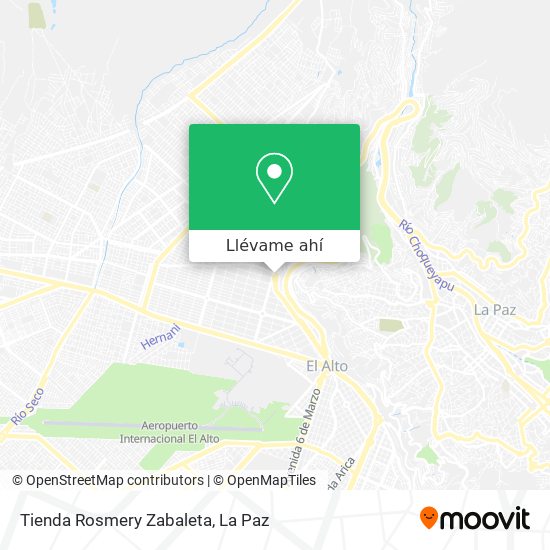 Mapa de Tienda Rosmery Zabaleta