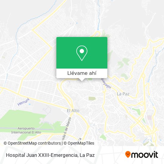 Mapa de Hospital Juan XXIII-Emergencia