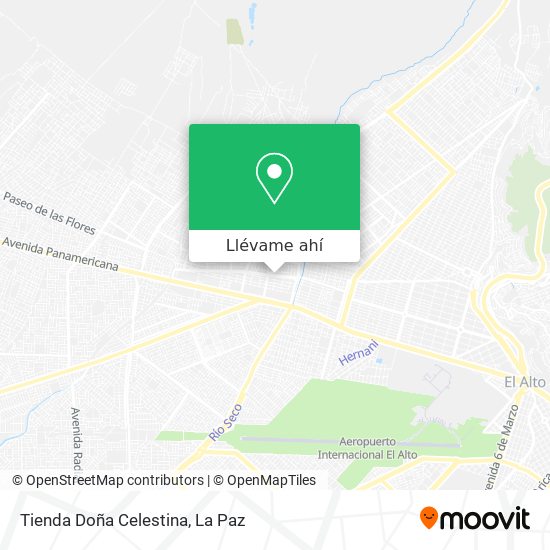 Mapa de Tienda Doña Celestina