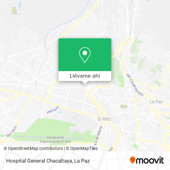 Mapa de Hospital General Chacaltaya