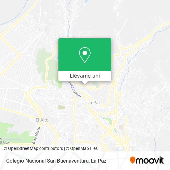 Mapa de Colegio Nacional San Buenaventura