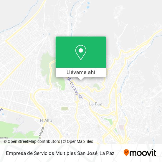 Mapa de Empresa de Servicios Multiples San José