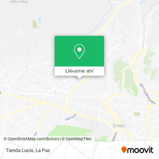 Mapa de Tienda Lucio