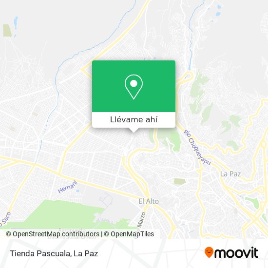 Mapa de Tienda Pascuala