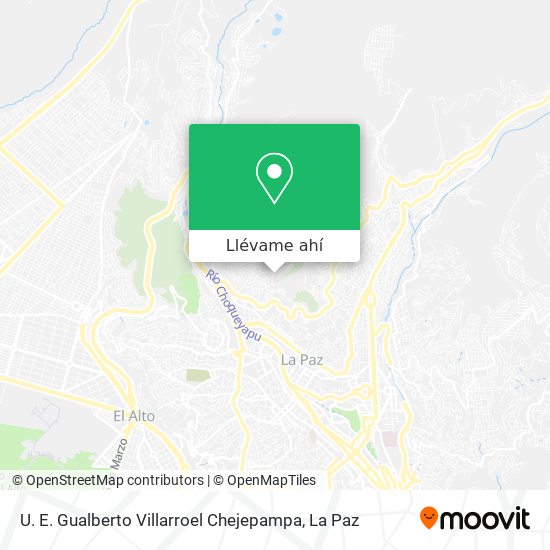 Mapa de U. E. Gualberto Villarroel Chejepampa