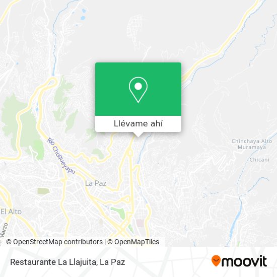 Mapa de Restaurante La Llajuita