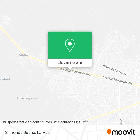 Mapa de Si Tienda Juana