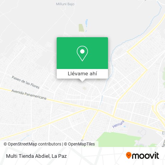 Mapa de Multi Tienda Abdiel