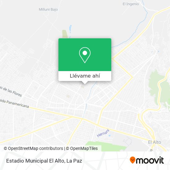 Mapa de Estadio Municipal El Alto