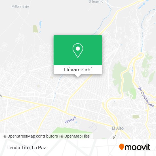Mapa de Tienda Tito