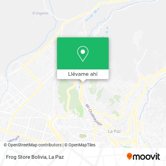 Mapa de Frog Store Bolivia