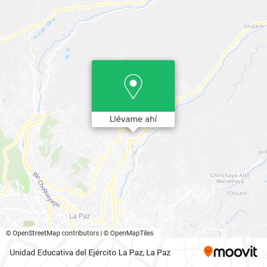 Mapa de Unidad Educativa del Ejército La Paz