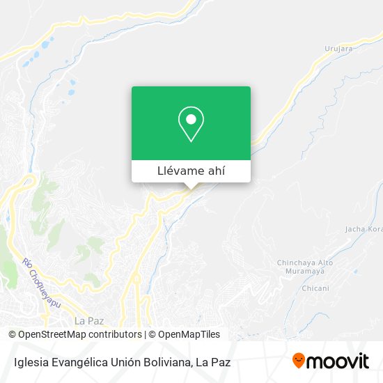 Mapa de Iglesia Evangélica Unión Boliviana