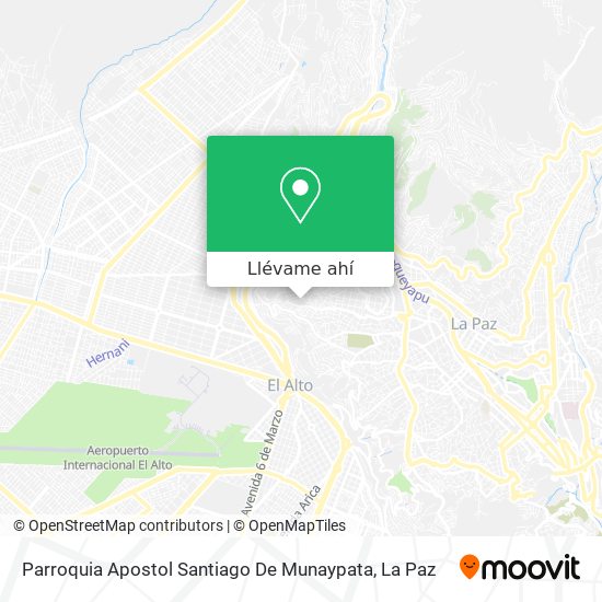 Mapa de Parroquia Apostol Santiago De Munaypata