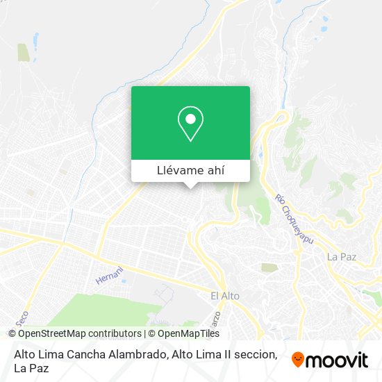 Mapa de Alto Lima Cancha Alambrado, Alto Lima II seccion