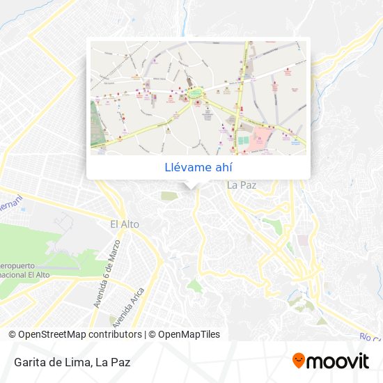 Mapa de Garita de Lima