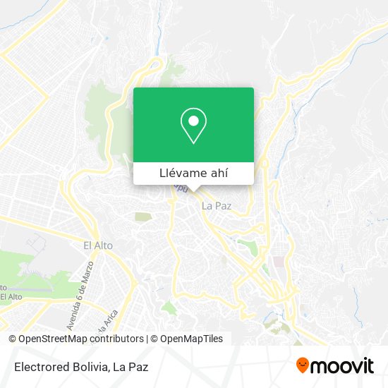 Mapa de Electrored Bolivia