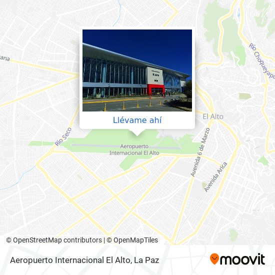 Mapa de Aeropuerto Internacional El Alto