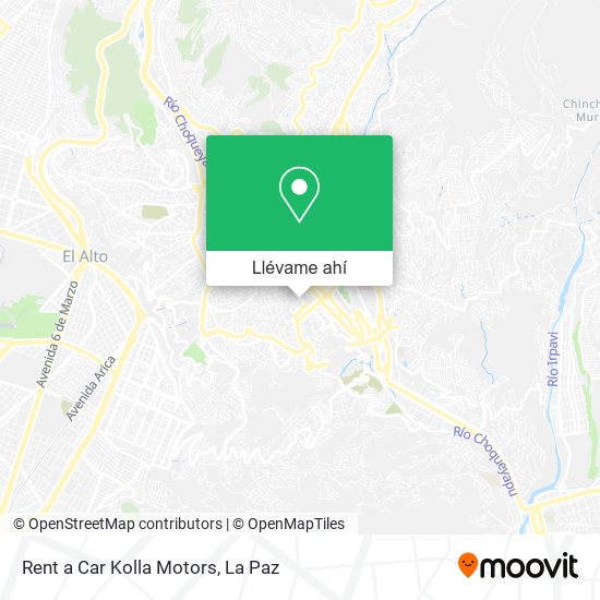 Mapa de Rent a Car Kolla Motors