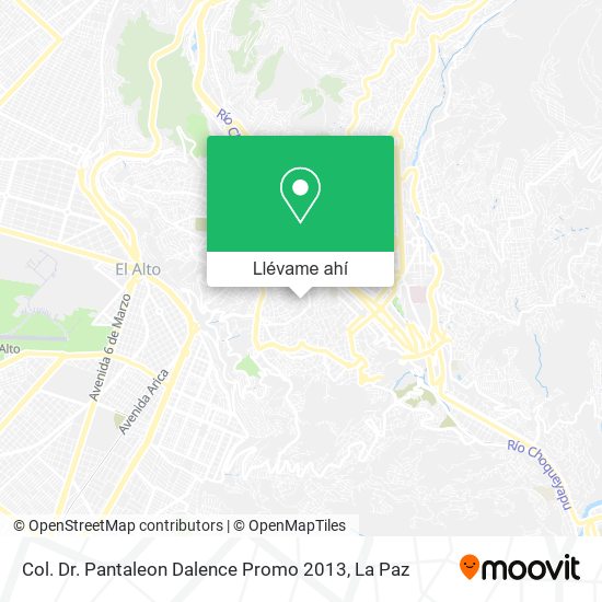 Mapa de Col. Dr. Pantaleon Dalence Promo 2013