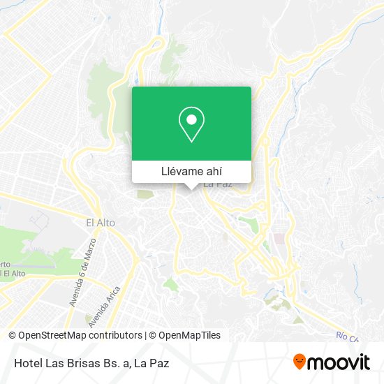 Mapa de Hotel Las Brisas Bs. a