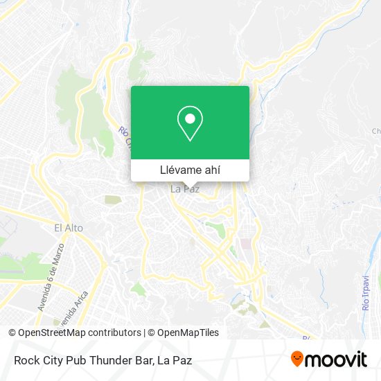 Mapa de Rock City Pub Thunder Bar