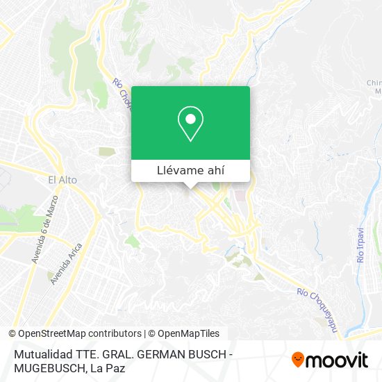 Mapa de Mutualidad TTE. GRAL. GERMAN BUSCH - MUGEBUSCH
