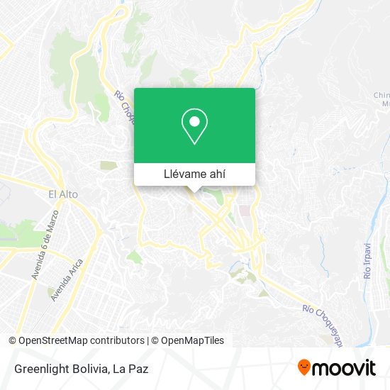 Mapa de Greenlight Bolivia