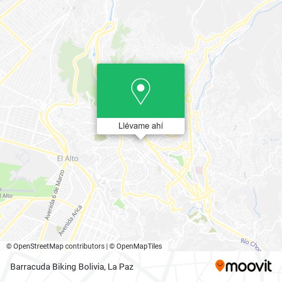 Mapa de Barracuda Biking Bolivia
