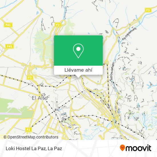 Mapa de Loki Hostel La Paz