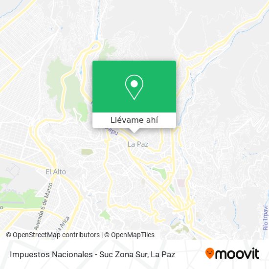 Mapa de Impuestos Nacionales - Suc Zona Sur