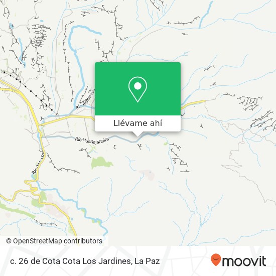 Mapa de c. 26 de Cota Cota Los Jardines