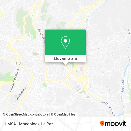 Mapa de UMSA - Monoblock