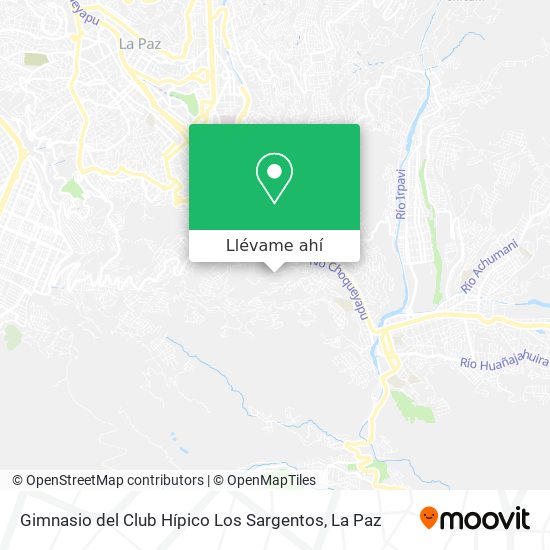 Mapa de Gimnasio del Club Hípico Los Sargentos